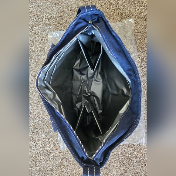 Pottery Barn Navy Rugby Stripe Cooler Tote - Picture 2 of 7